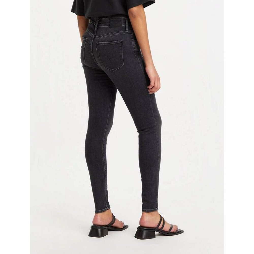 Levis Womens 721 High-Rise Skinny Black Jeans Size 32 Cotton Blend - Picture 1 of 6